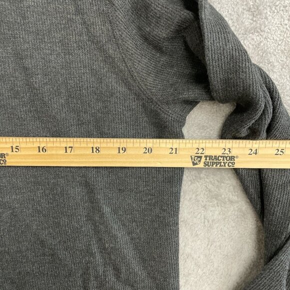NEW Banana Republic Men's M Waffle Quarter Zip Pullover Cotton/Polyester Gray - Picture 5 of 9